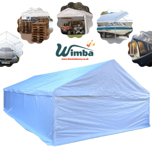 4x8m Deluxe Heavy-Duty 220gsm PE Carport / Storage Marquee