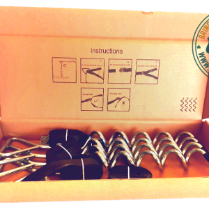 Soft Surface Anchoring Kit – Heavy Duty Straps & Corkscrew Pegs x 8