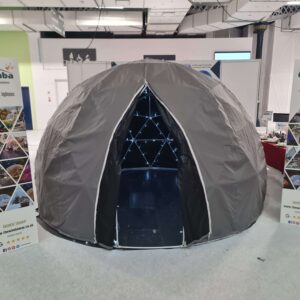 3.6m Geodesic Garden Igloo Dome Bubble Tent With Blackout Cover