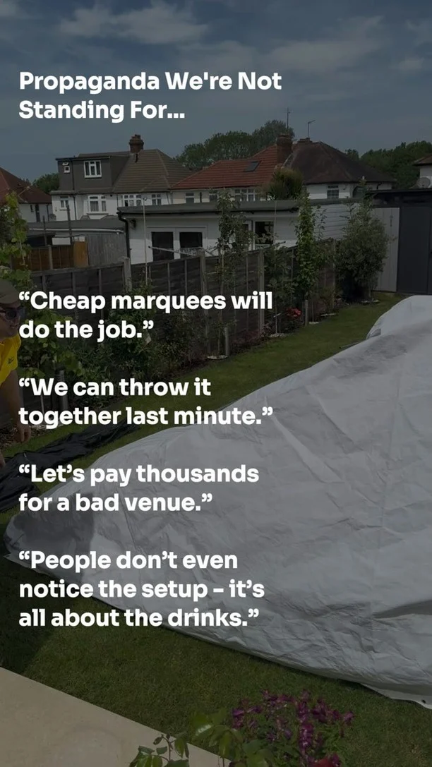 ✨ At Wimba, we know the setup makes the party. It’s where the memories happen, the photos are snapped, and the vibe comes alive.

You handle the guest list.
We’ll handle making sure your event actually looks (and feels) unforgettable.

#PropagandaImNotStandingFor #WimbaMarquees #EventPlanningTruths #PartyMyths #MarqueeSetup #UKEvents #SmartEventChoices #GoodVibesOnly #EventGlowUp #StressFreeParties